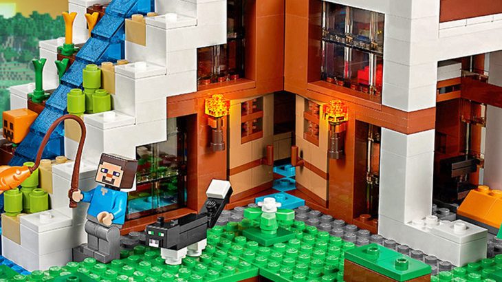 lego minecraft the waterfall base